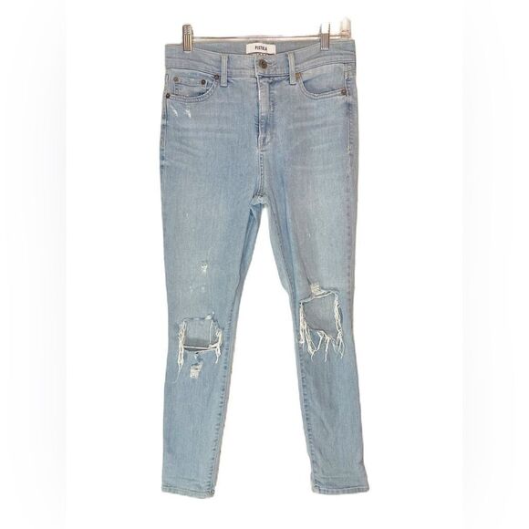 Pistola Light Wash Distressed Denim Jeans - Picture 1 of 7
